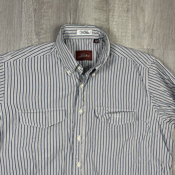LUCCHESE Classics Men's 17-35 Vintage Stripped Long-Sleeve Button-Down Shirt X - Picture 4 of 10